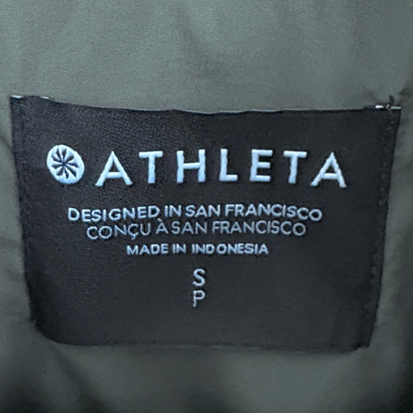 Like New Athleta Jetset Bomber Jacket Moss Size Small Fall 2024 Retail $159.00 - Picture 7 of 16